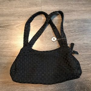 Super Cute “The Sak” Black Woven Purse, Good Condition!
